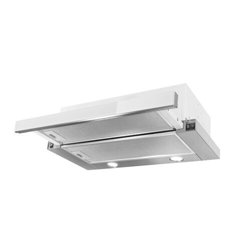 Okap TOFLESZ Vega Glass 60 cm Inox/białe szkło