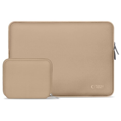 Etui na laptopa TECH-PROTECT Neoslim 15-16 cali Beżowy + Torba na akcesoria