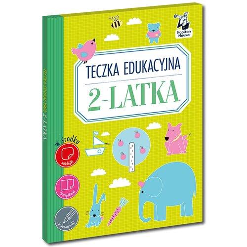 Książka z zadaniami Teczka edukacyjna. Ćwiczenia 2-latka (miękka okładka)