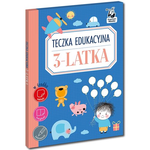 Książka z zadaniami Teczka edukacyjna. Ćwiczenia 3-latka (miękka okładka)