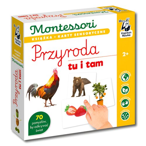 Karty edukacyjne KAPITAN NAUKA Montessori Przyroda tu i tam