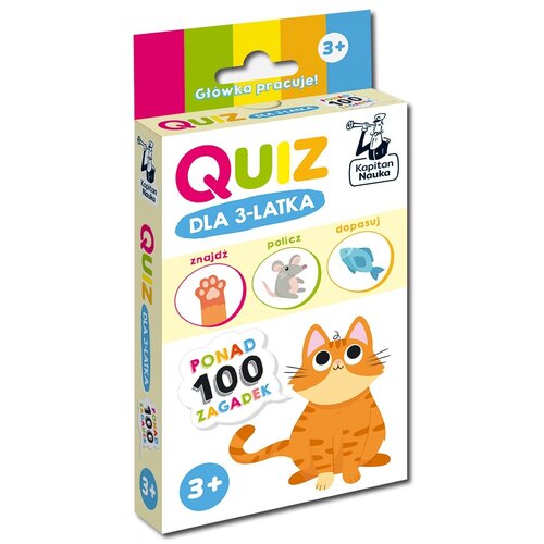 Książka z zadaniami Quiz dla 3-latka (miękka okładka)