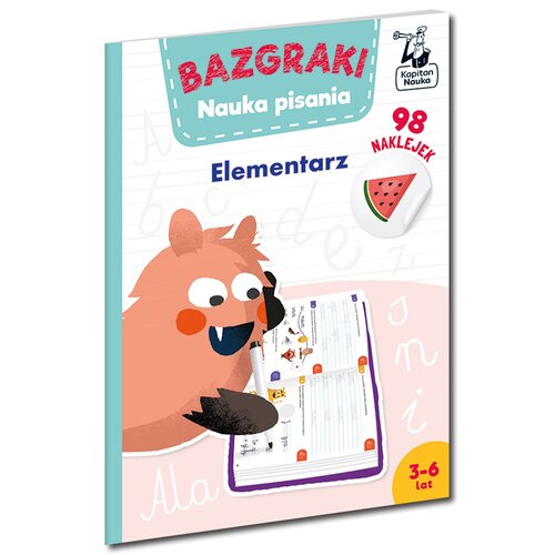 Książka z zadaniami Bazgraki Nauka pisania Elementarz (miękka okładka)
