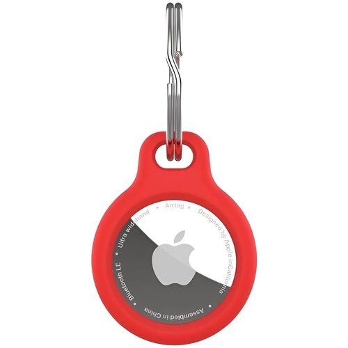 Etui FIXED Silky do Apple AirTag Czerwony
