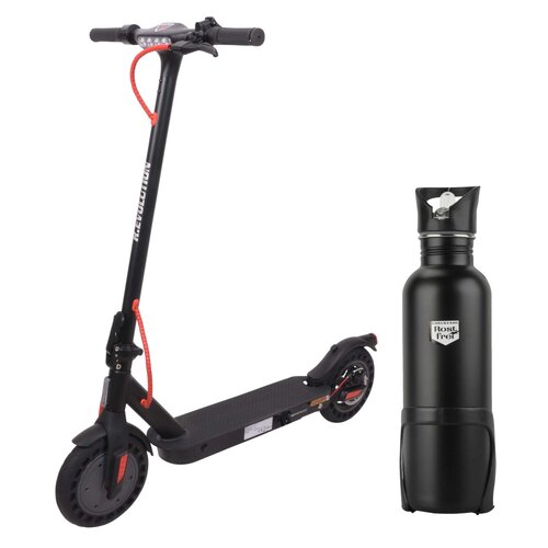 Hulajnoga elektryczna R.EVOLUTION R-EV42112 20km 350W Amortyzacja 10" Czarny + Bidon termiczny FISCHER z uchwytem 86057 750 ml