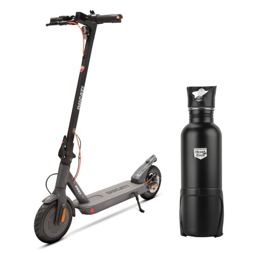 Hulajnoga elektryczna DUCATI Pro I Evo 2023 25km 350W 8.5" + Bidon termiczny FISCHER z uchwytem 86057 750 ml