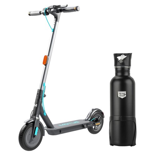 Hulajnoga elektryczna MOTUS Scooty 10 Lite Turkusowy kierunkowskazy + Bidon termiczny FISCHER z uchwytem 86057 750 ml