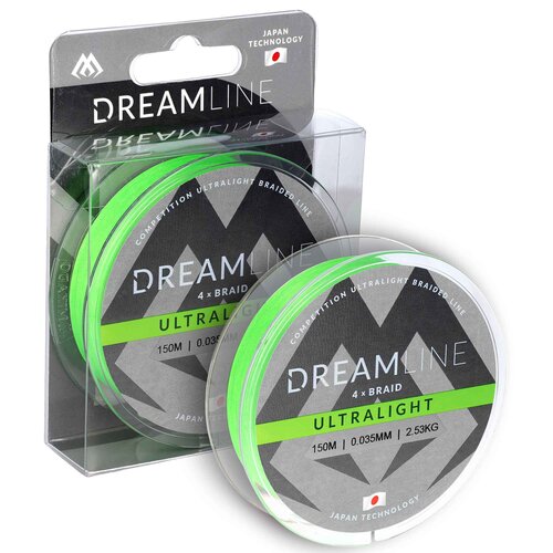 Plecionka MIKADO Dreamline Ultralight 0.047 mm / 150 m Zielony