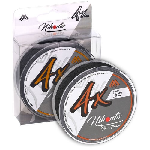 Plecionka MIKADO Nihonto Fine Braid 0.08 mm / 150 m Czarny