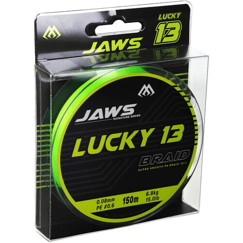 Plecionka MIKADO Jaws Lucky 13 0.08 mm / 150 m Jasnozielony