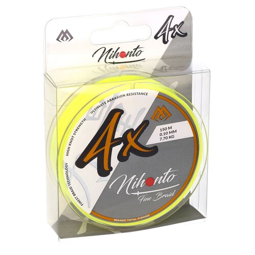 Plecionka MIKADO Nihonto Fine Braid 0.20 mm / 150 m Żółty