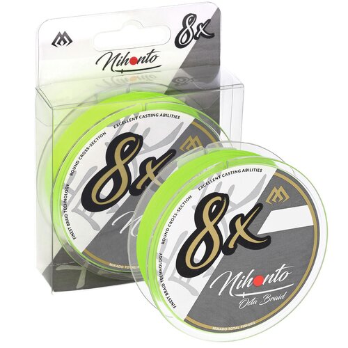 Plecionka MIKADO Nihonto Octa Braid 0.20 mm / 150 m Żółty Fluo