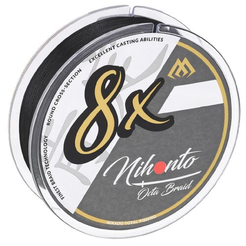 Plecionka MIKADO Nihoto Octa Braid 0.12 mm / 150 m Czarny