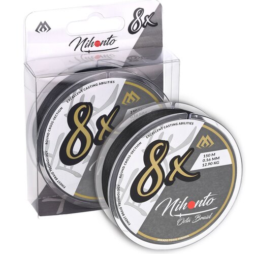 Plecionka MIKADO Nihonto Octa Braid 0.23 mm /150 m Czarny