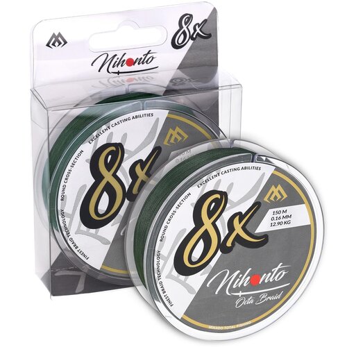 Plecionka MIKADO Nihonto Octa Braid 0.14 mm / 150 m Zielony