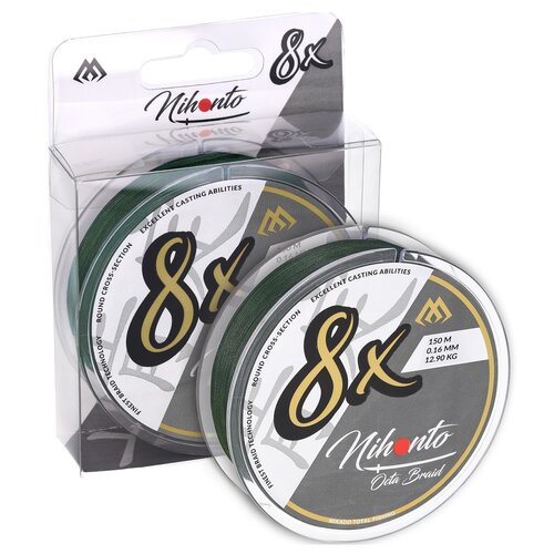 Plecionka MIKADO Nihonto Octa Braid 0.23 mm / 150 m Zielony