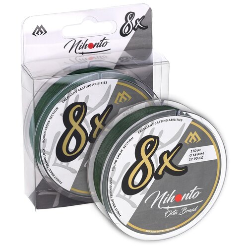 Plecionka MIKADO Nihonto Octa Braid 0.26 mm / 150 m Zielony