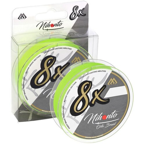 Plecionka MIKADO Nihonto Octa Braid 0.18 mm / 150 m Jasnozielony