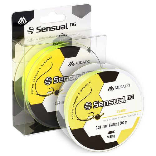 Żyłka MIKADO Sensual N.G Carp 0.24 mm / 300 m Żółty