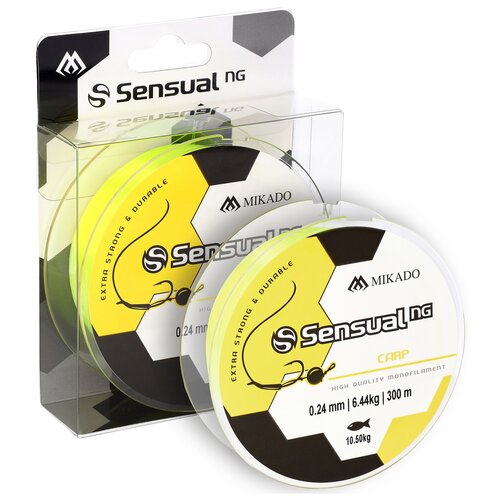 Żyłka MIKADO Sensual N.G Carp 0.40 mm / 300 m Żółty