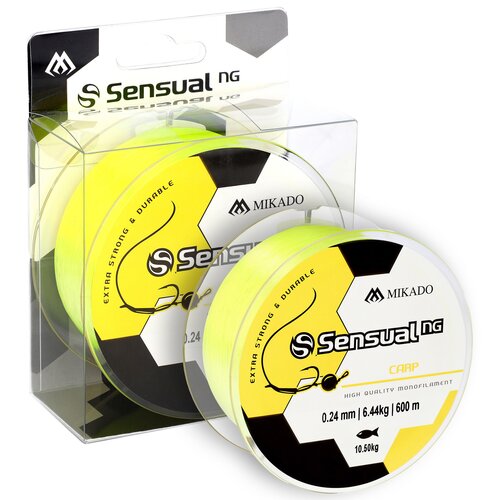 Żyłka MIKADO Sensual N.G Carp 0.33 mm / 600 m Żółty