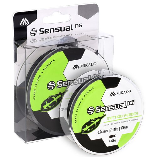 Żyłka MIKADO Sensual N.G Feeder 0.20 mm / 300 m Czarny