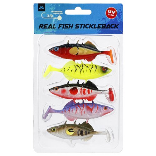 Przynęta MIKADO Real Fish Stickleback PMRFS-5-MIX 5 cm Wielokolorowy