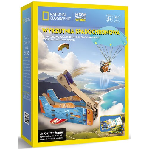 Puzzle 3D CUBIC FUN National Geographic Wyrzutnia spadochronowa 306-DS1120H
