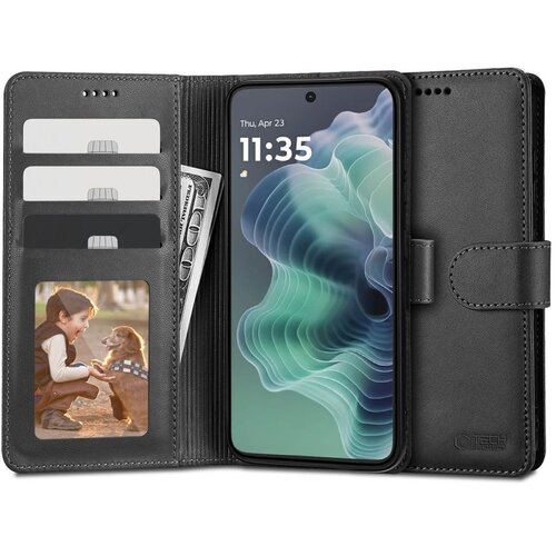 Etui TECH-PROTECT Wallet do Motorola Moto G35 5G Czarny