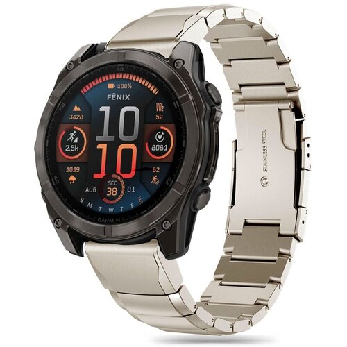 Pasek TECH-PROTECT Steelband do Garmin Fenix 5/6/6 Pro/7/E (47 mm) Tytanowy