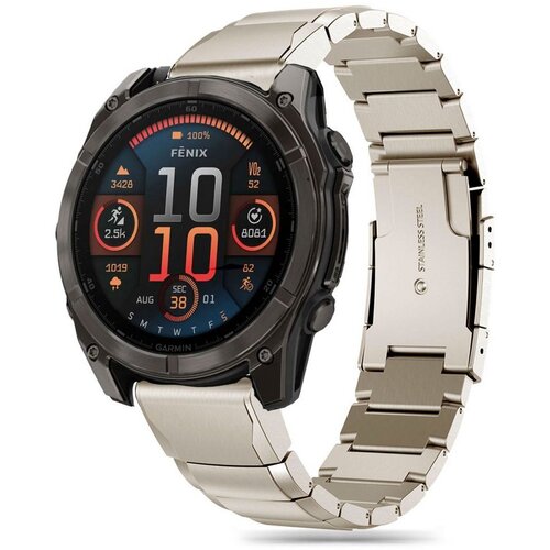 Pasek TECH-PROTECT Steelband do Garmin Fenix 5X/5X Plus/6X/6X Pro/7X/8 (51 mm) Tytanowy