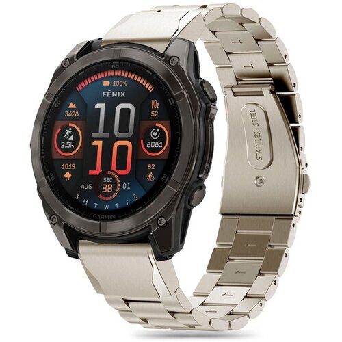 Pasek TECH-PROTECT Stainless do Garmin Fenix 5/6/6 Pro/7/E (47 mm) Tytanowy