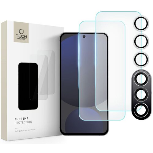 Szkło hartowane TECH-PROTECT Supreme Set do Samsung Galaxy S24 FE (2szt.)