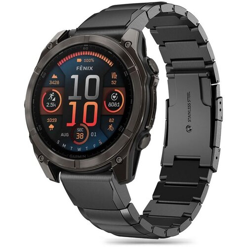 Pasek TECH-PROTECT Steelband do Garmin Fenix 5/6/6 Pro/7/E (47 mm) Czarny