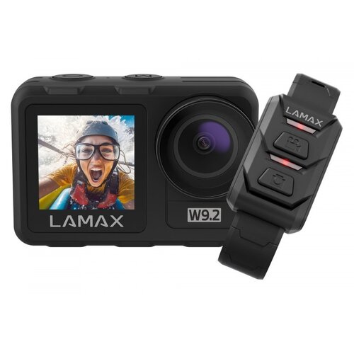 Kamera sportowa LAMAX W9.2 4K/30FPS, dwa wyświetlacze, MAXsmooth, wodoszczelna do 12m bez etui, Wi-Fi