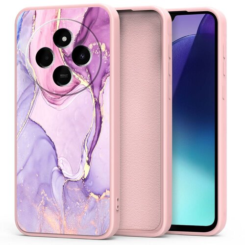 Etui TECH-PROTECT Icon do Xiaomi Redmi 14C/Poco C75 Marble