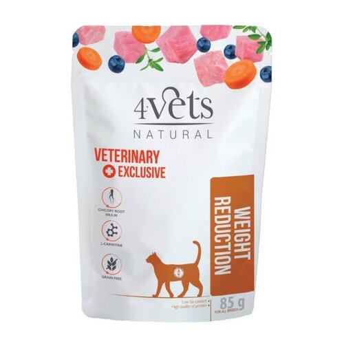 Karma dla kota 4VETS NATURAL Weight Reduction Indyk 85 g