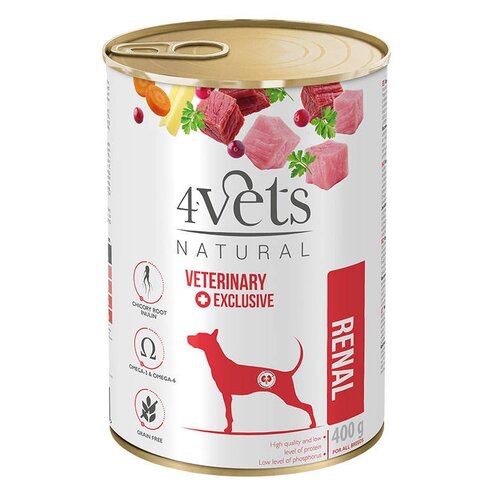 Karma dla psa 4VETS NATURAL Renal 400 g