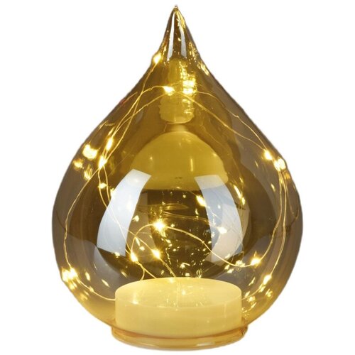 Szklana kropla CHRISTMAS DECORATION 219297 19 cm Złoty