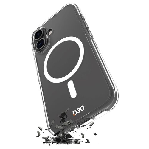 Etui PURO Impact Clear D3O MagSafe do Apple iPhone 16 Przezroczysty