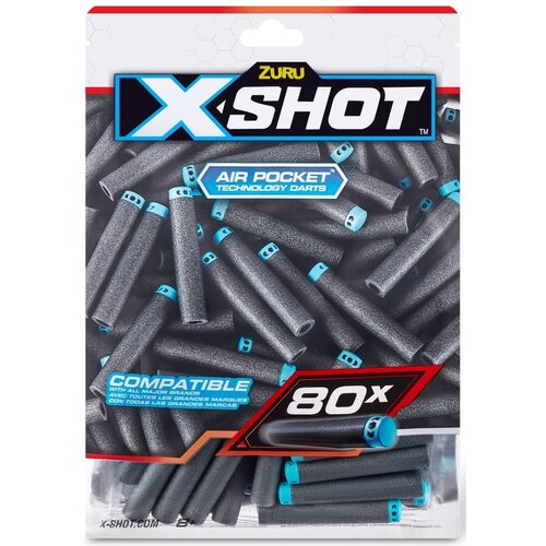 Strzałki ZURU X-Shot Excel Air Pocket Technology Darts 36589 (80 sztuk)