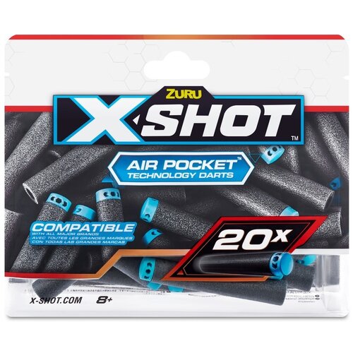 Strzałki ZURU X-Shot Excel Air Pocket Technology Darts 36587 (20 sztuk)