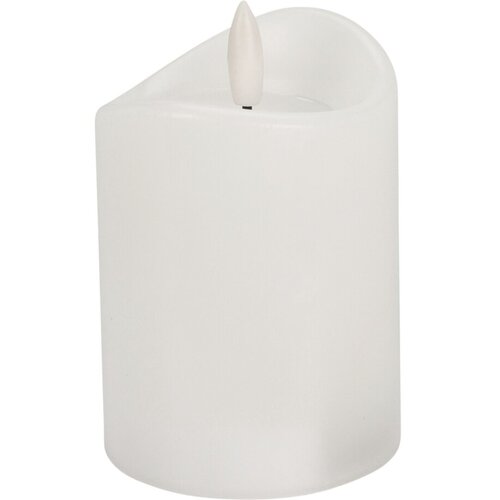 Świeca dekoracyjna CHRISTMAS GIFTS Led Timer 70 x 150 mm Biała