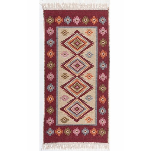 Dywan wewnętrzny MULTIDECOR Kilim 506022 50 x 80 cm Bordowy