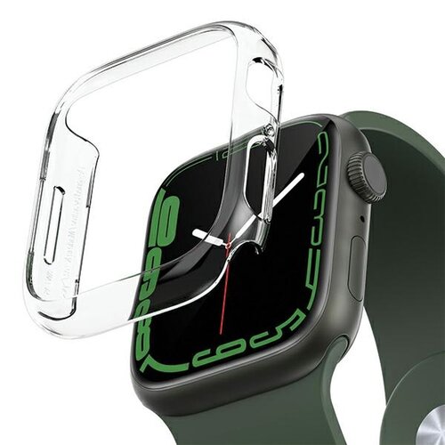 Etui ARAREE Nukin do Apple Watch 7/8/9 (41mm) Przezroczysty