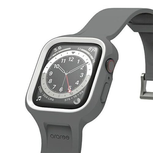 Etui ARAREE Duple Pro do Apple Watch 4/5/6/7/8/9/SE/SE 2 (44/45mm) Szary