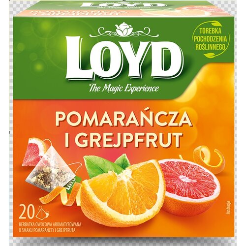 Herbata LOYD Pomarańcza & Grejpfrut (20 sztuk)