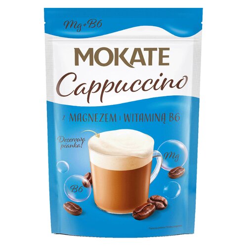 Kawa rozpuszczalna MOKATE Cappuccino Z magnezem i wit. B6 110 g