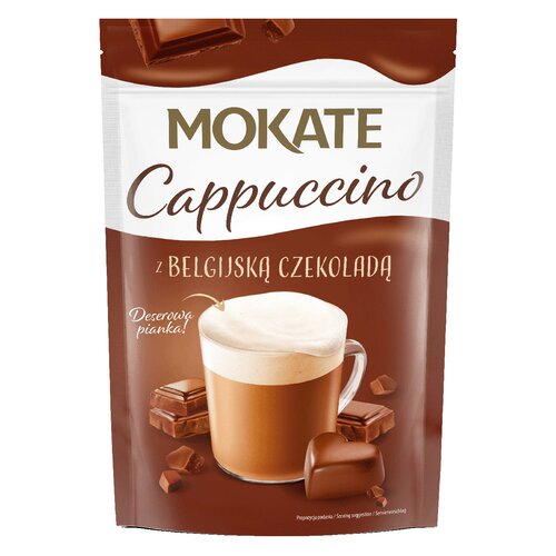 Kawa rozpuszczalna MOKATE Cappuccino Z belgijską czekoladą 110 g