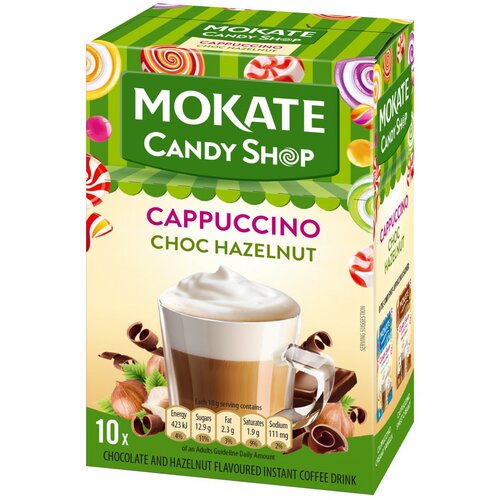 Kawa rozpuszczalna MOKATE Candy Shop Cappucino Choc Hazelnut (10 szt.)